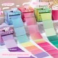 Rainbow Gradient Post-it Notes-Random Color-matte pet-48 sheets-1 roll