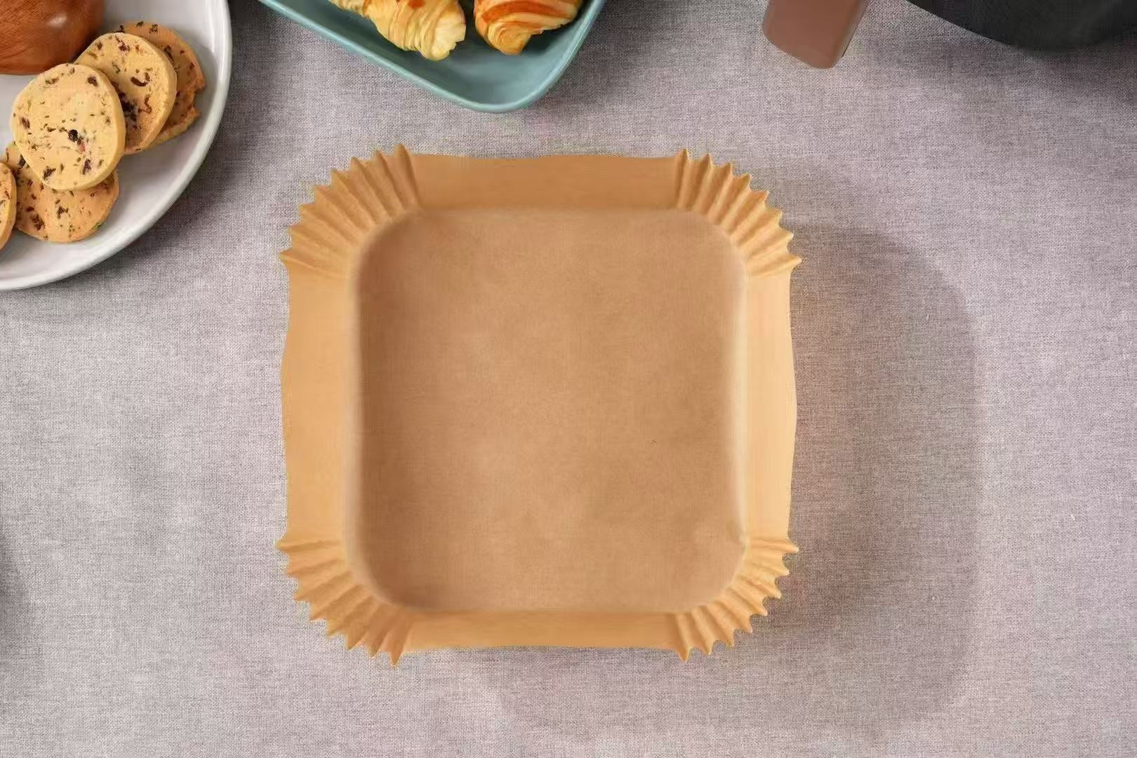 Air fryer paper-Square type-Ear type-Paper-16 * 4.5cm-100 sheets