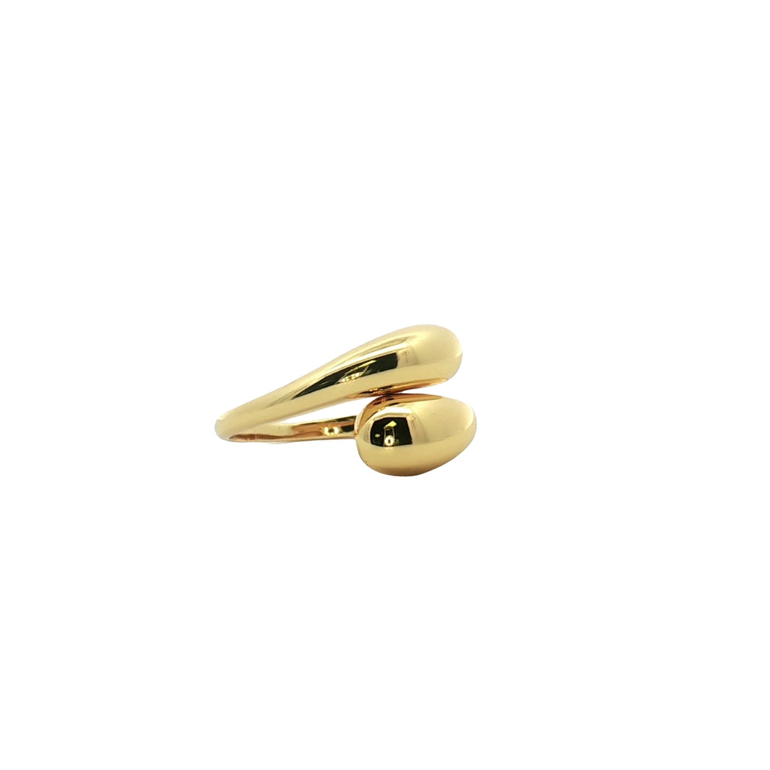 Millennium Ring in Gold - Adjustable 18K Gold Plated Sterling Silver Band