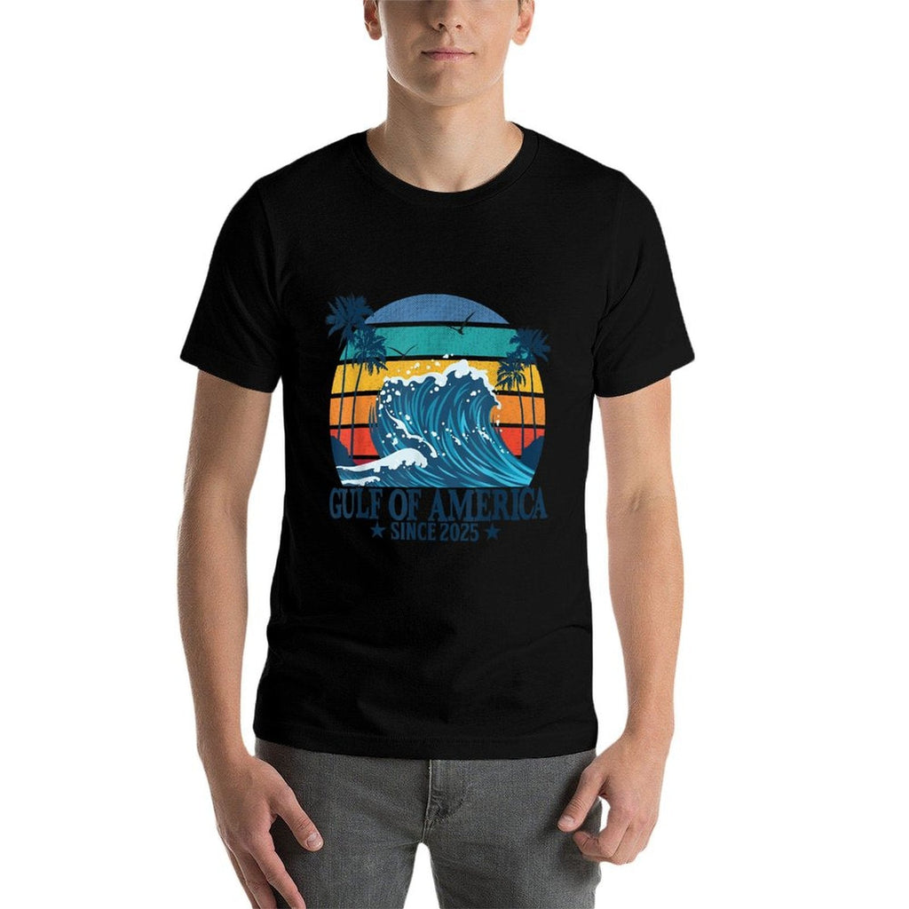 Gulf of US America Vintage Beach America's Gulf Slim-fit Cut T-Shirt