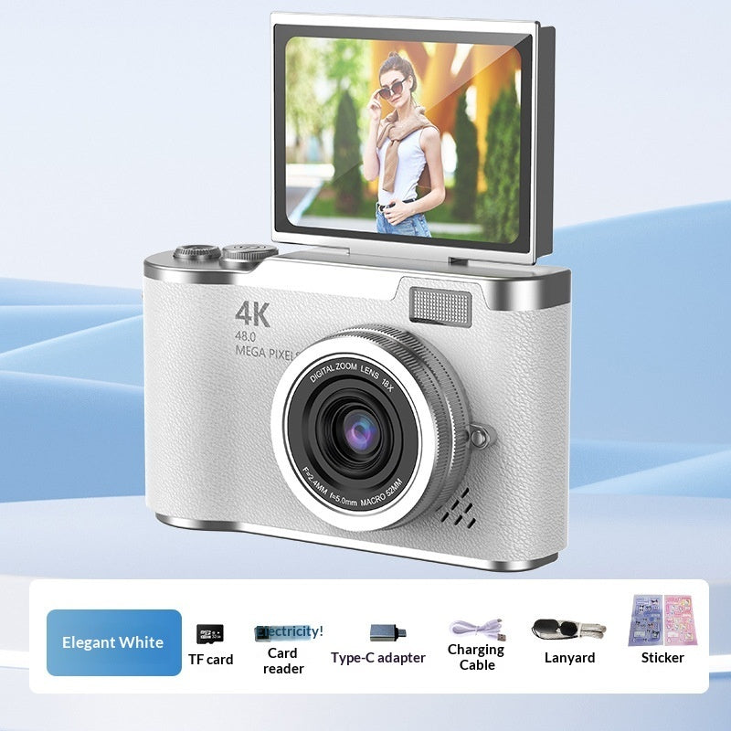 4K Digital Camera With High Pixel Count And HD Quality Perfect For Selfies And Easy Photo Uploads To Your Phone