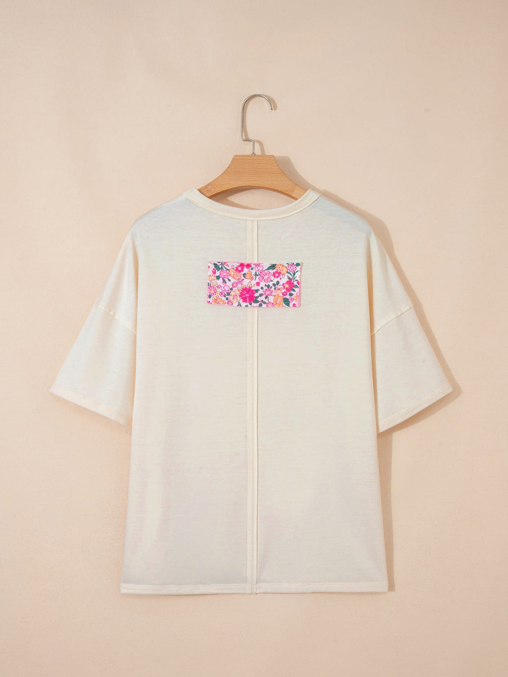 Floral Half Sleeve Oversized Top