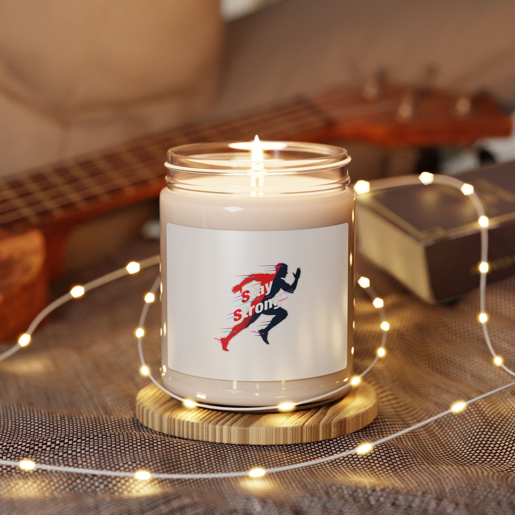 Stay Strong Runner Candle | Fitness Motivation, Active Lifestyle Soy Jar