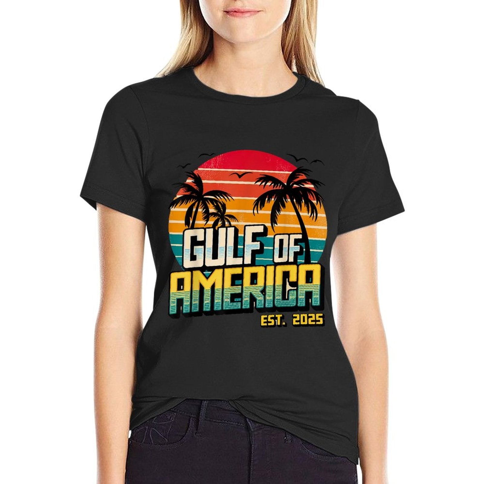 Funny Trump Gulf Of Us America Est 2025 Classic T-Shirt