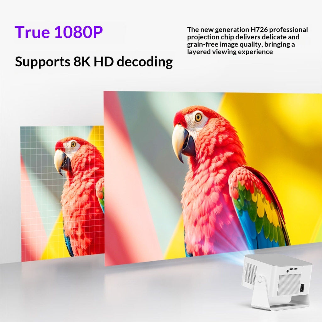 Mibiko Ultra HD Home Projector That Can Connect To Mobile Phone Screen Projection Fabric