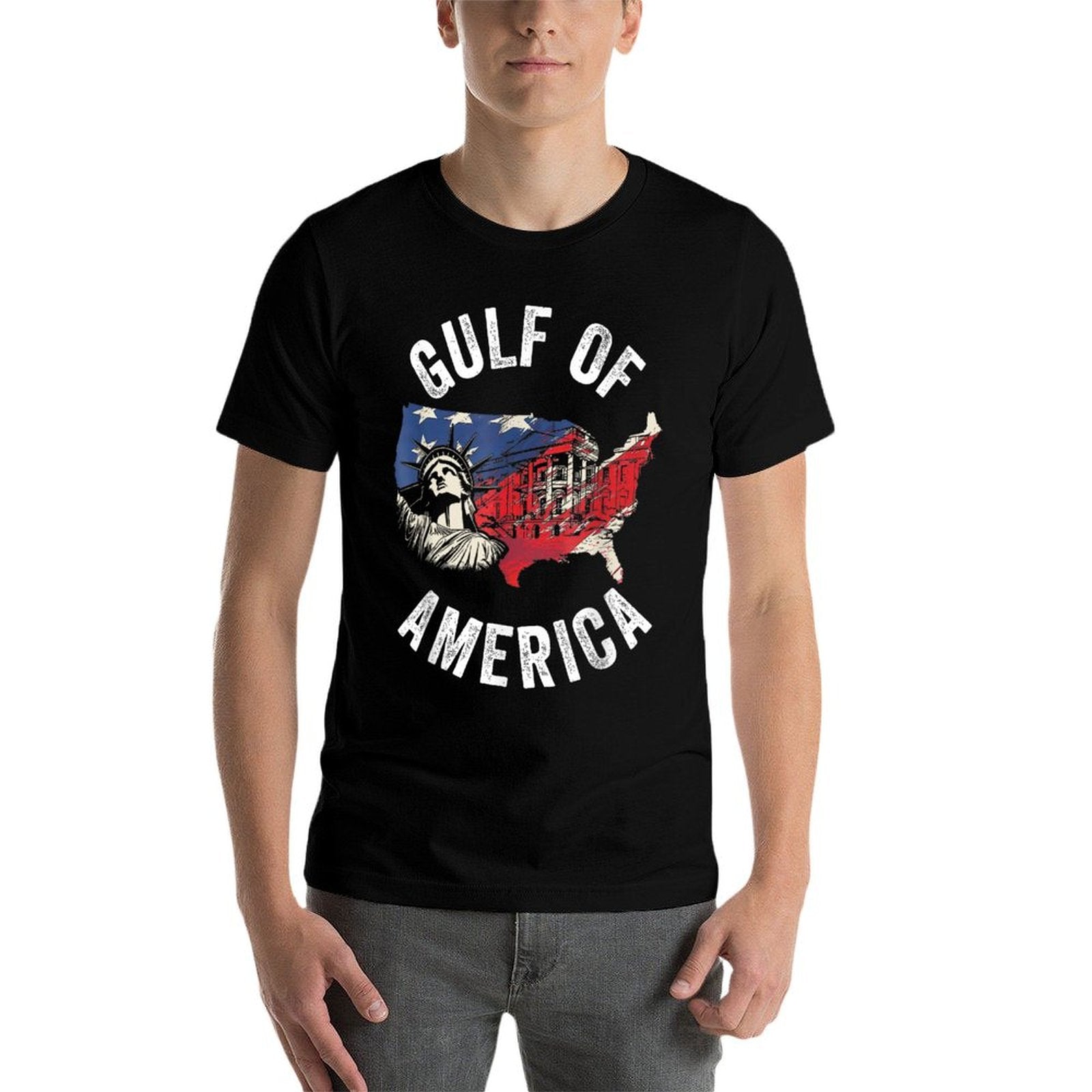 Gulf of United States of America Tagless Design T-Shirt