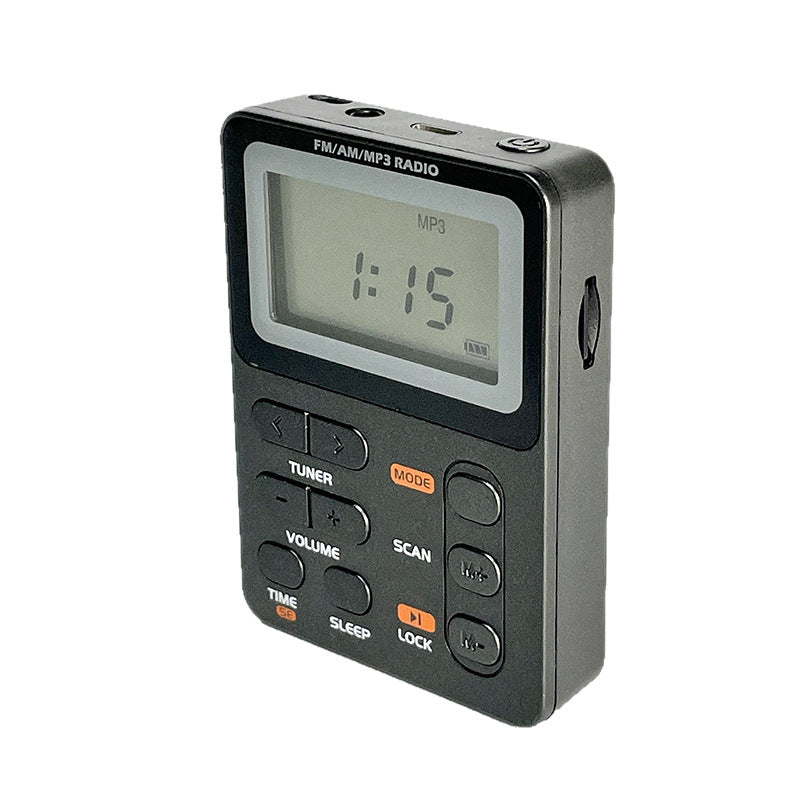 Mini 600mAh Built In AMFMTF Card MP3 Stereo Pocket Radio