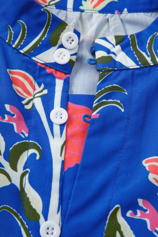 Zahra Sleeve Ruffle Hem Dress
