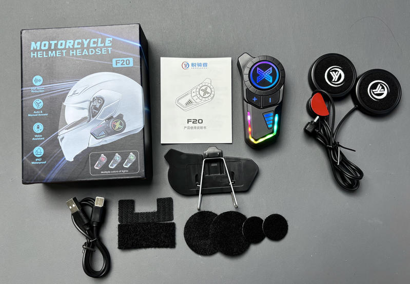Helmet Bluetooth Headset Motorcycle Waterproof Noise Canceling Helmet Headset