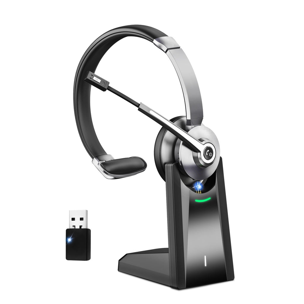 Single-ear Base-mounted Over-ear Bluetooth Wireless Noise-canceling Communication Headset