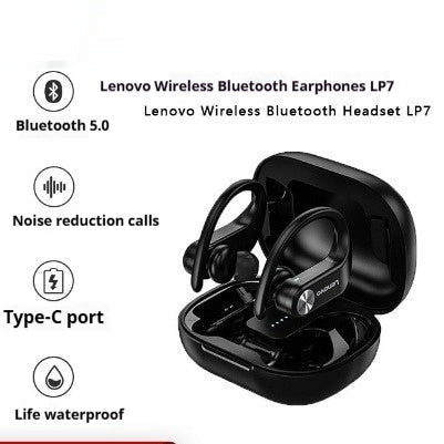 Noise-canceling Waterproof And Sweat-proof Ear-hook Bluetooth Headphones