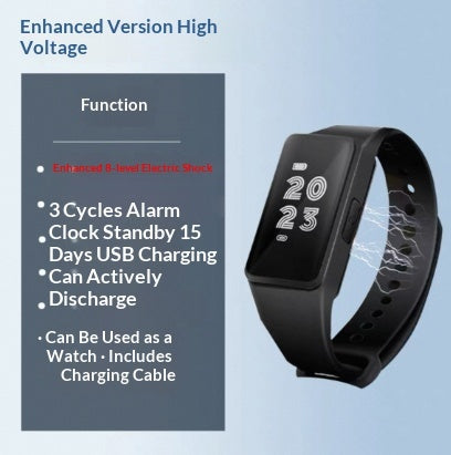 Alarm Clock Intelligent Electric Shock Bracelet Mute