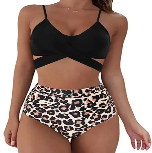 Christina Women's Sexy Solid Print Bikini Set