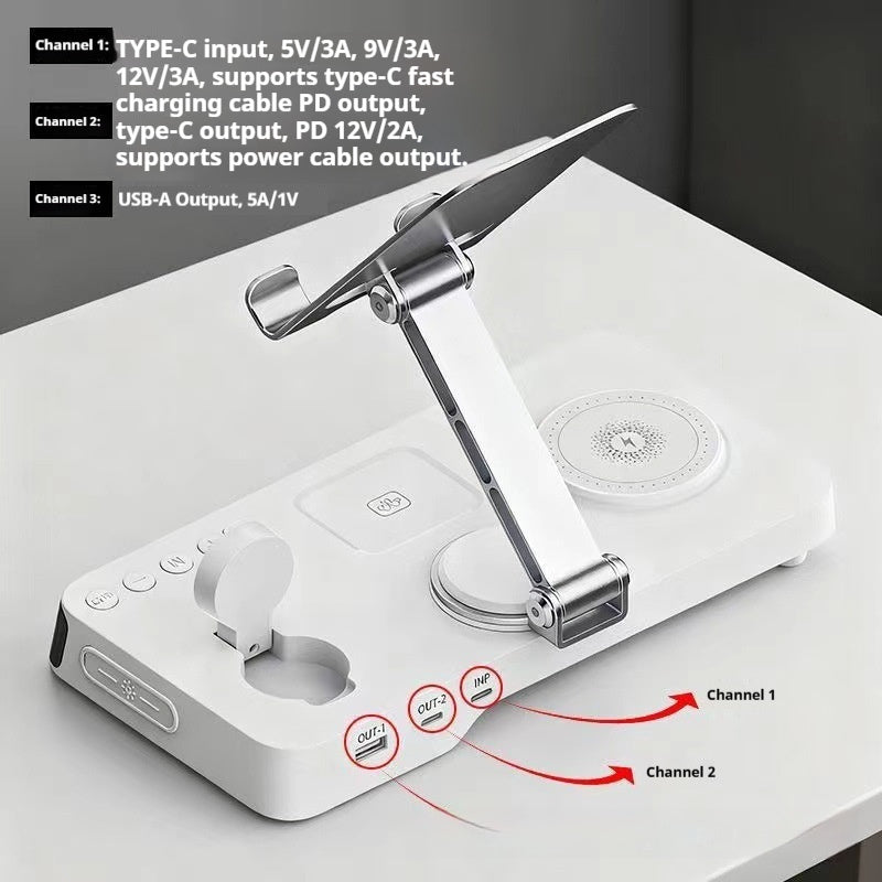 Aluminum Alloy 7-in-1 Wireless Fast Charger