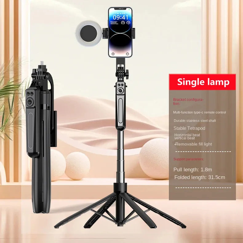 2026 New 1800mm Tripod for Smartphone Camera,Tripods Stand with Bluetooth shutter Wireless Selfie Stick Steady brackets holder