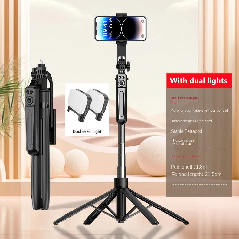 2026 New 1800mm Tripod for Smartphone Camera,Tripods Stand with Bluetooth shutter Wireless Selfie Stick Steady brackets holder