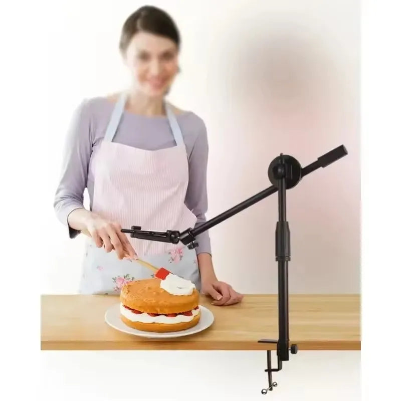 Roreta new Horizontal Tripod for Phone Smartphone Table Overhead Stand for Mobile Cellphone Filming Photography Articulated Arm