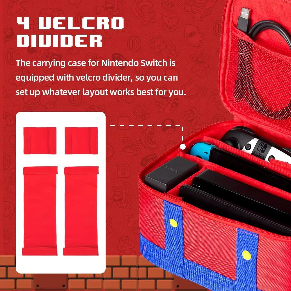 Portable Carrying Case Bag for Nintendo Switch/OLED/Lite Protective Case Storage Box For NS Switch Pro Controller Accessories