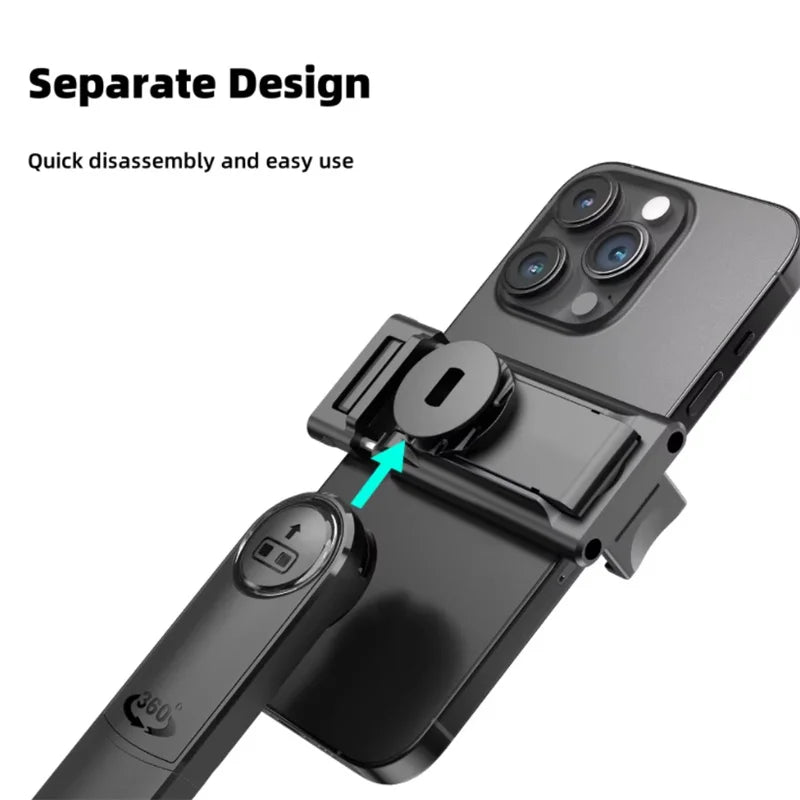 Selfie Stick Tripod for Phone AI 360 Rotation Face Tracking Gimbal Stand Smartphone Camera Monopod Holder 1630mm Quadruped