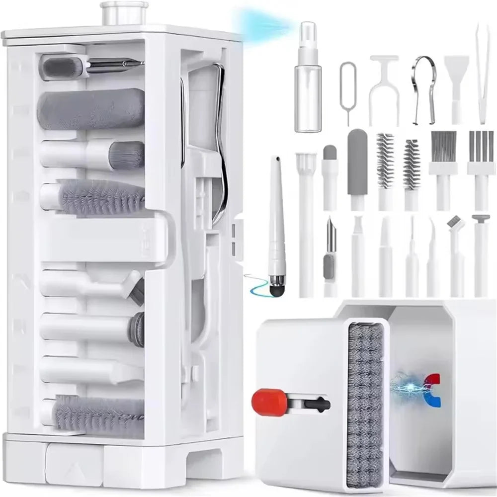 20/32-in-1 Multi-Functional Deep Cleaning Kit for iPhone Ports, AirPods, Keyboard, and Keycap Removal - Precision Tools