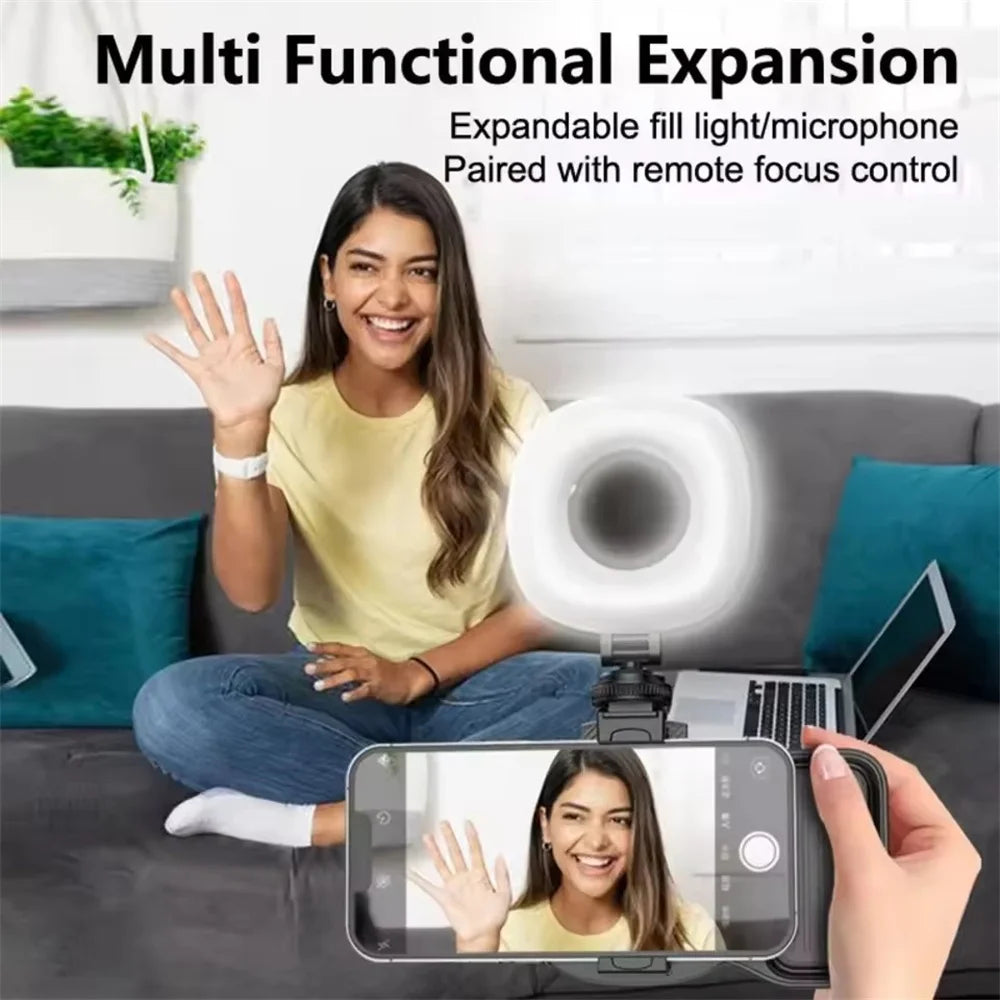 BSLIUFANG 2025 new Bluetooth Handle Stabilizer Handheld Multi-function Vlog Selfie Smartphone Holder Shutter Phone Filming