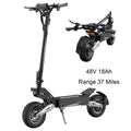 OOTD T10 900W Electric Scooter 48V 13.5AH/18AH Battery Range 28-37Miles 11" Off-Road Tires Foldable Lightweight Mobility Scooter