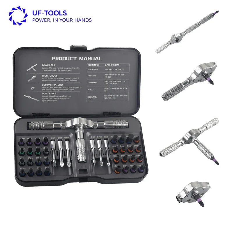 40 in 1 Magnetic Screwdriver Set DIY Ratchet Mini Screwdriver Set Removable self-assembly Precision Screwdriver kit Magnetic