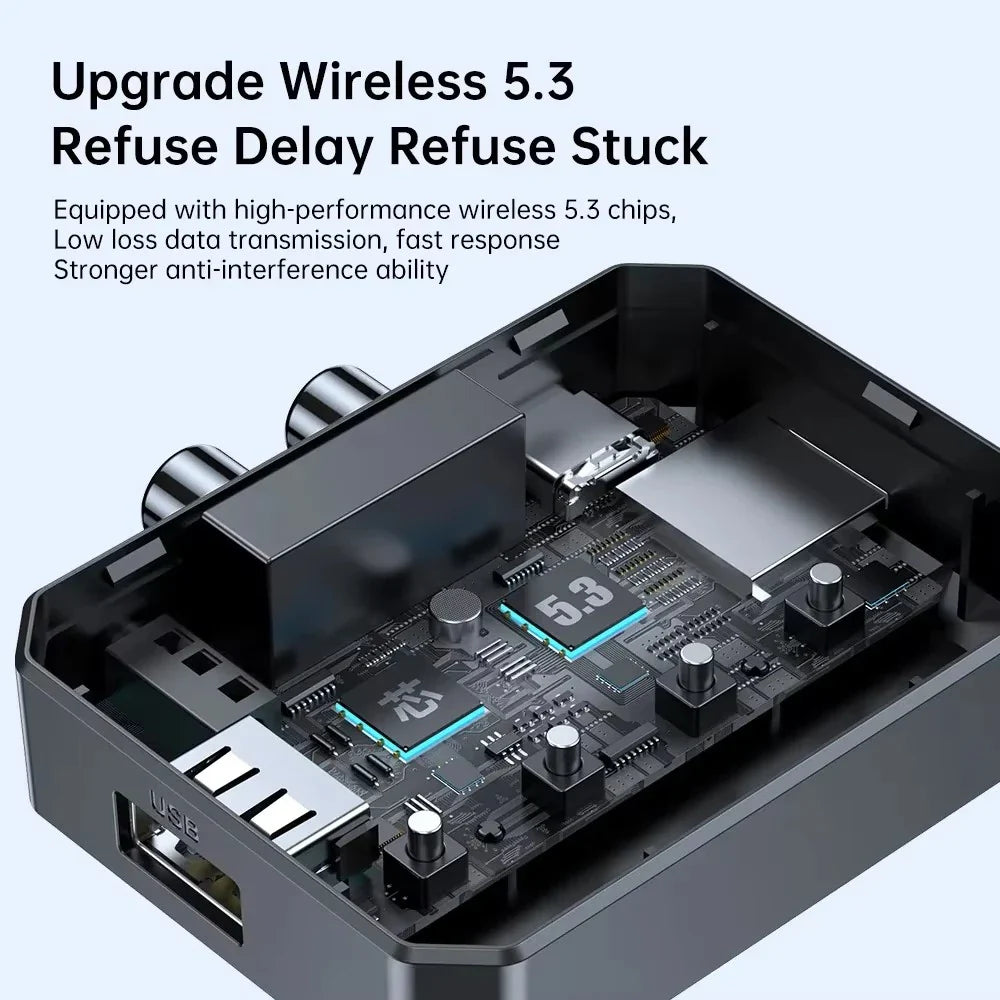 NFC Bluetooth Audio Receiver RCA 3.5mm AUX USB Wireless Adapter With MIC Support U-Disk/TF Card Play For Car Kit Speaker