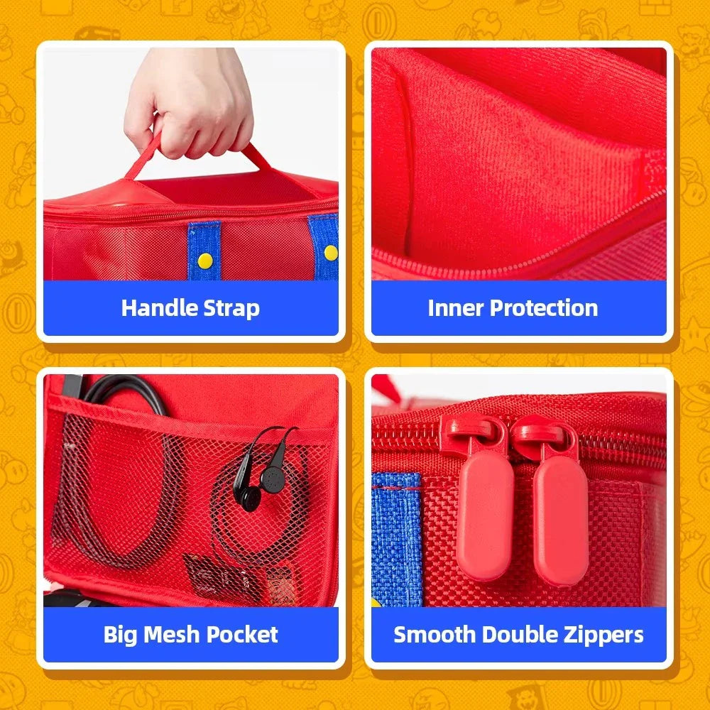 Portable Carrying Case Bag for Nintendo Switch/OLED/Lite Protective Case Storage Box For NS Switch Pro Controller Accessories