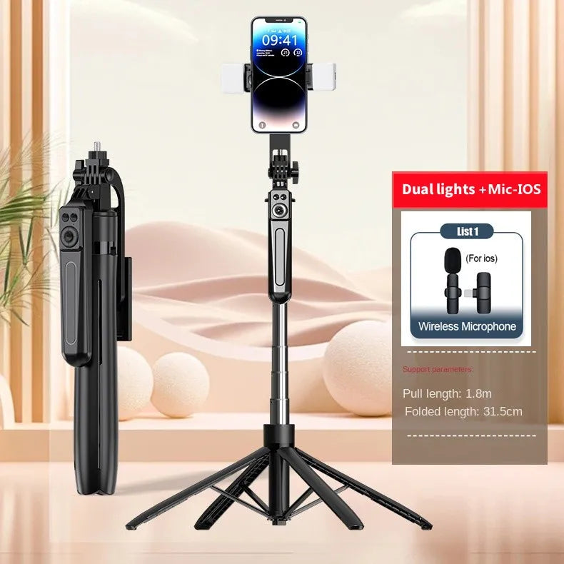 2026 New 1800mm Tripod for Smartphone Camera,Tripods Stand with Bluetooth shutter Wireless Selfie Stick Steady brackets holder
