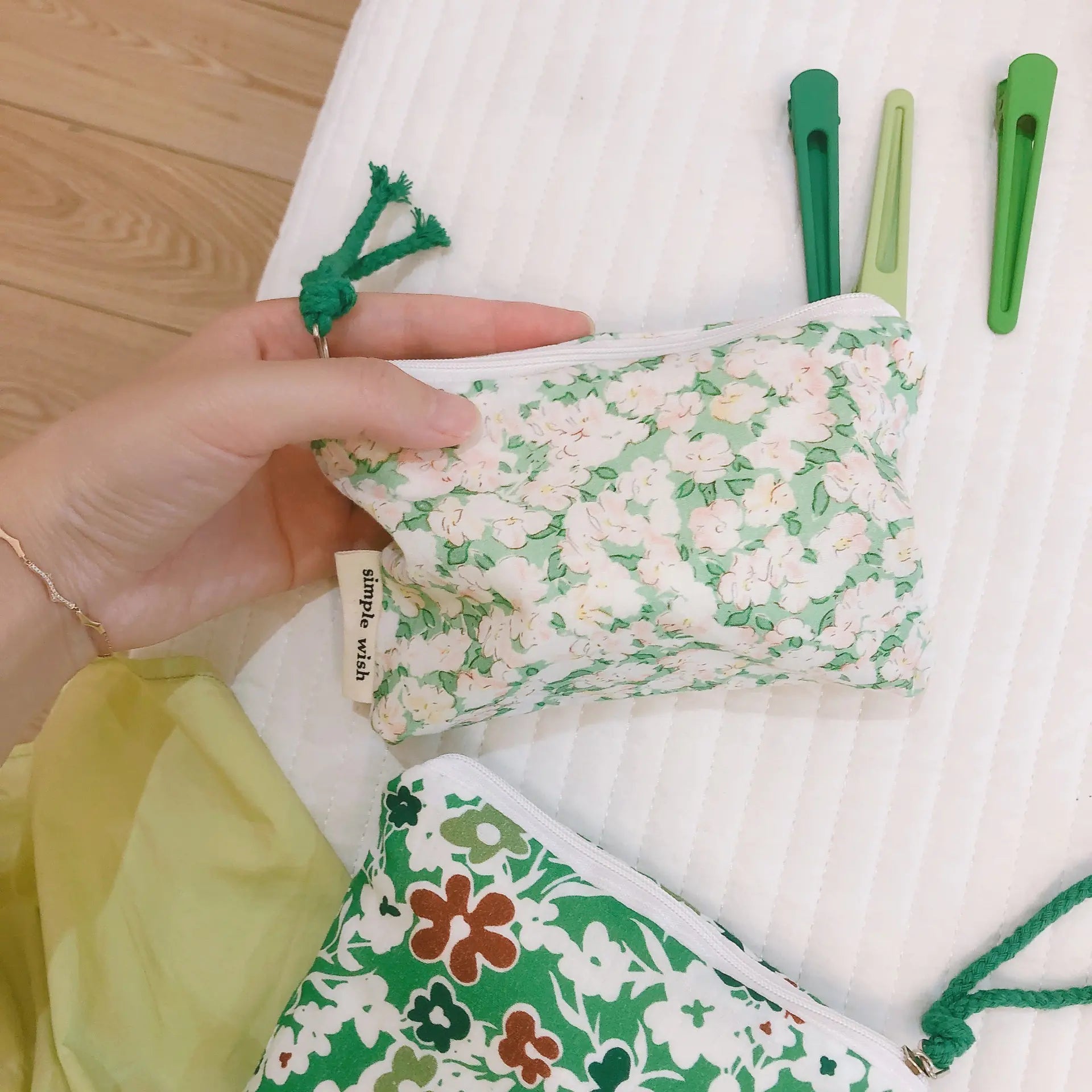 Women's Cosmetic Bag and Coin Purse Holder