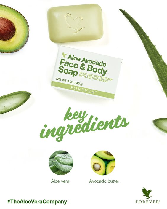 Forever Avocado Face & Body Soap - Natural Ingredients