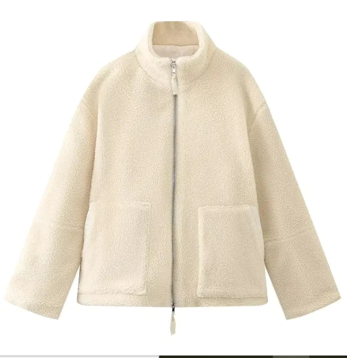 Luxe Lamb Women’s Wool Turtleneck Coat