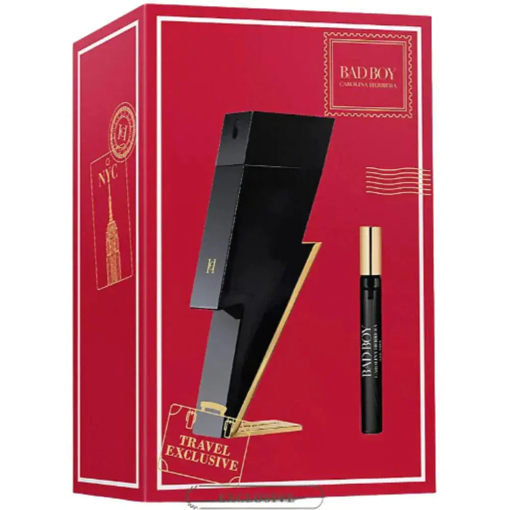 Bad Boy By Carolina Herrera For Men 2Pcs Set EDT Spray