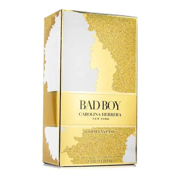 Bad Boy Gold Fantasy By Carolina Herrera For Men 3.4oz EDT Spray