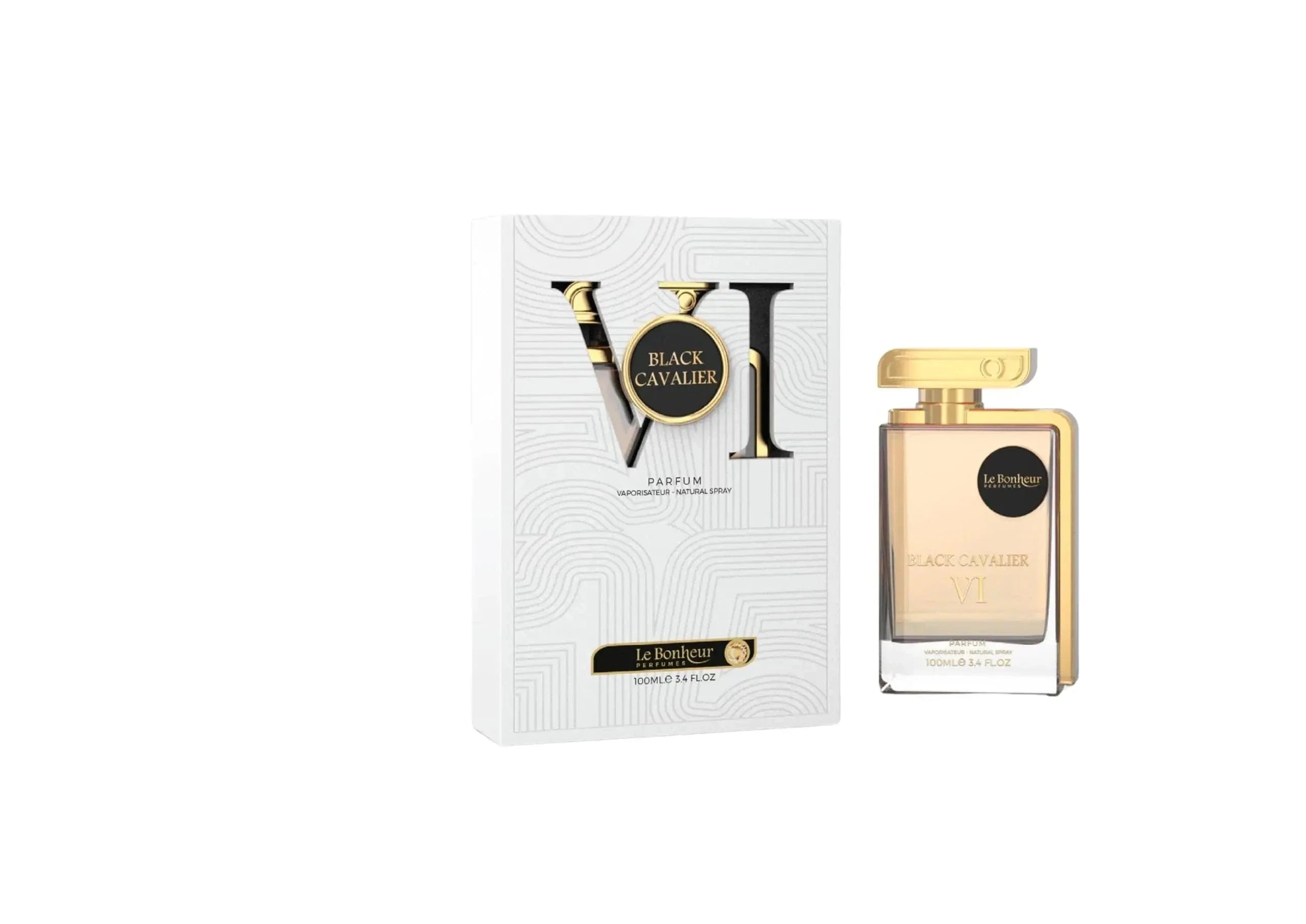 Black Cavalier VI By Le Bonheur For Men 3.4oz EDP Spray