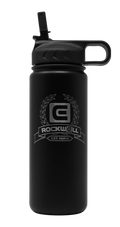 Rockwell Warrior Flask - Double Walled - Stainless Steel Flask - (BLACK)