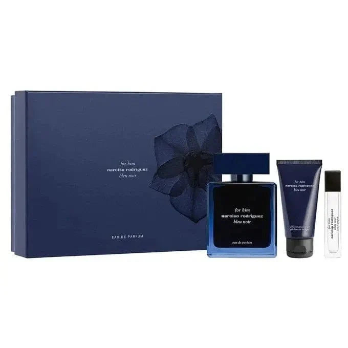 Bleu Noir By Narciso Rodriguez For Him 3.4oz 3pc Gift Set Spray