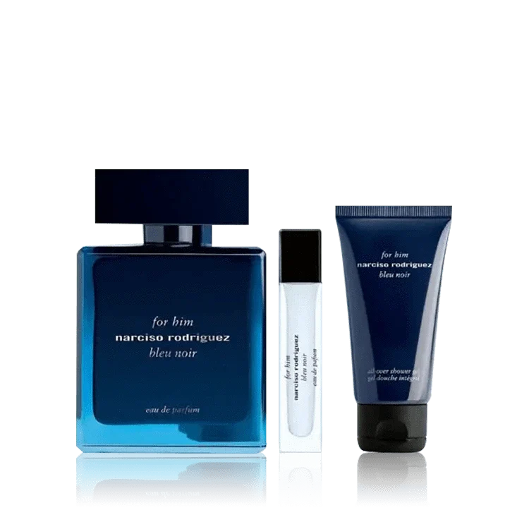 Bleu Noir By Narciso Rodriguez For Him 3.4oz 3pc Gift Set Spray
