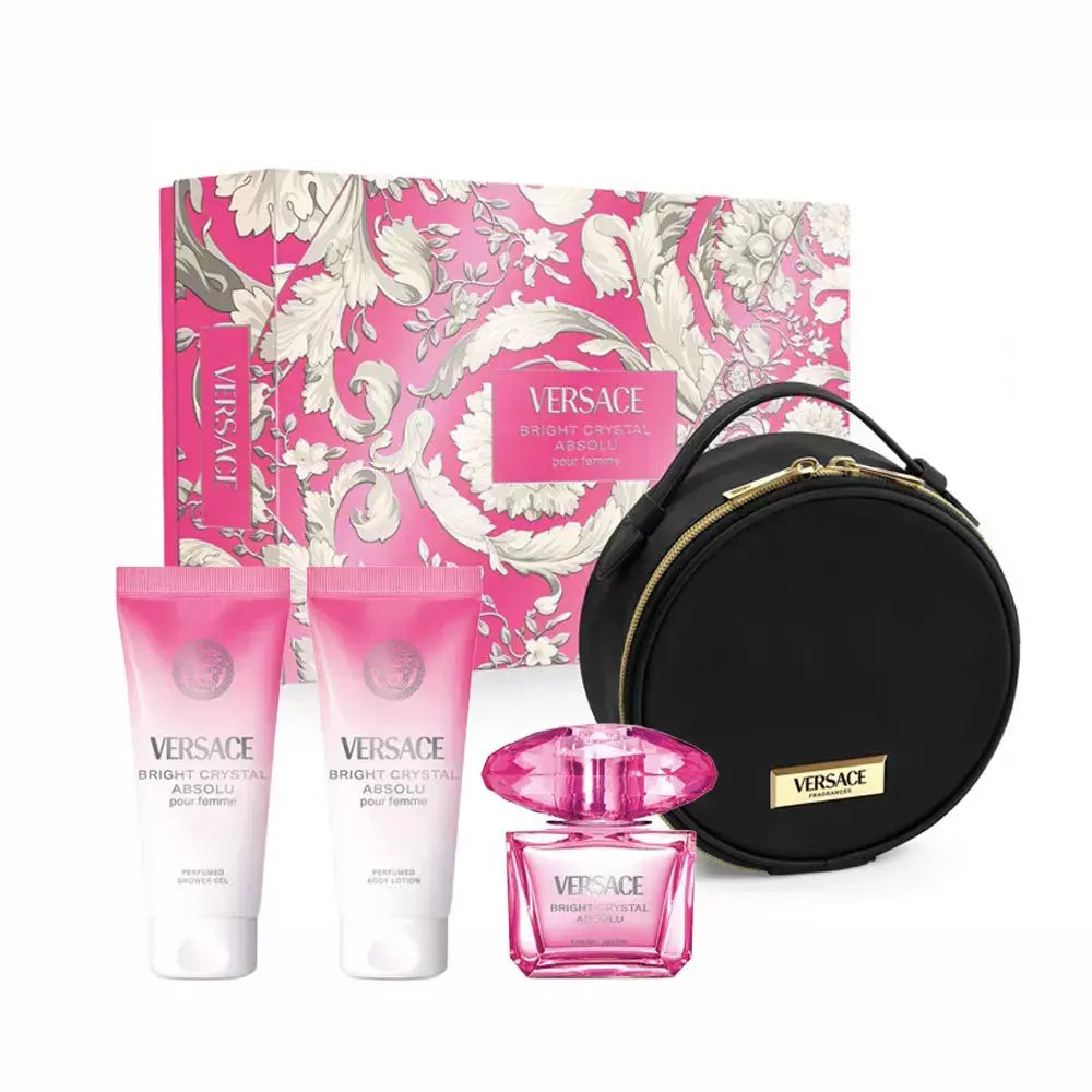 Bright Crystal Absolu By Versace For Women 4Pcs Set EDP Spray