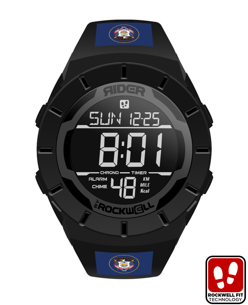 Coliseum Fit™ Flags of the United States Edition (Phantom Black) Watch