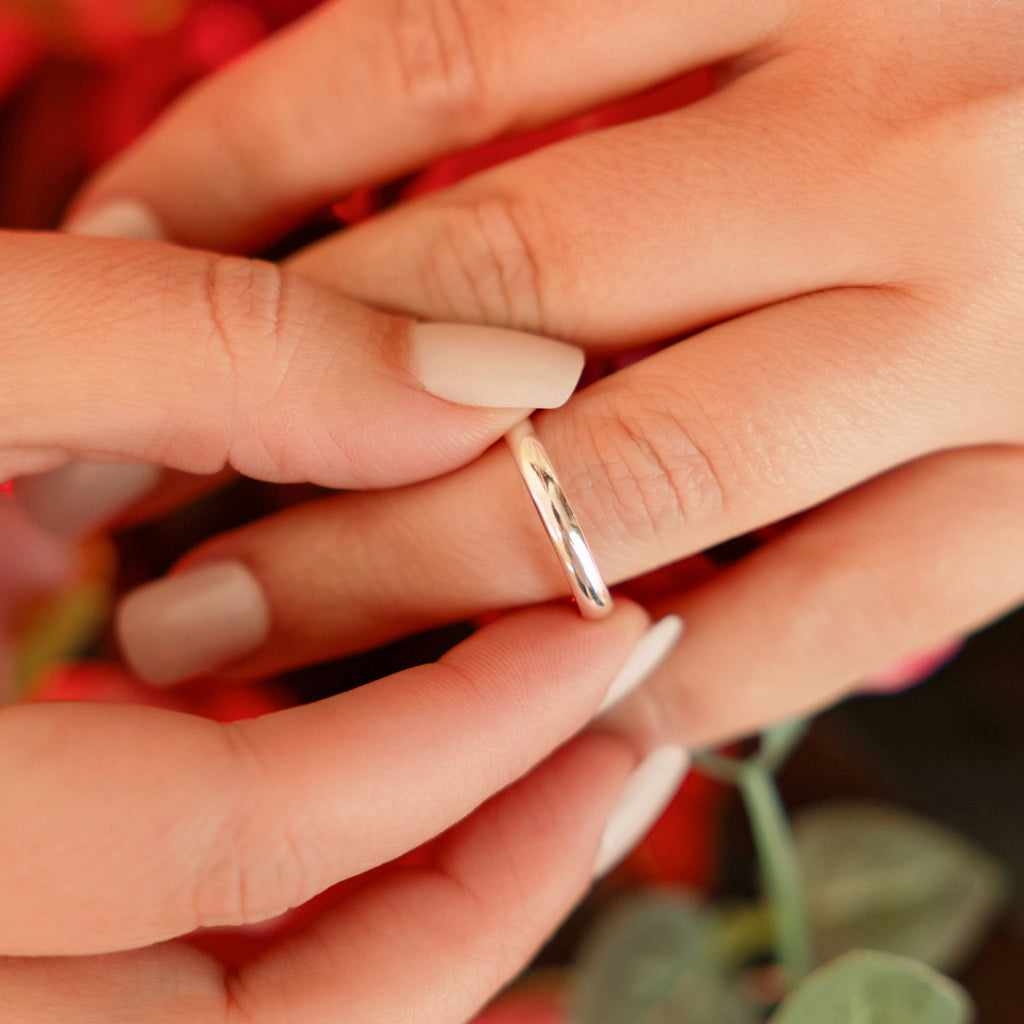 Beth Silver Band Ring - Simply Beautiful and Stackable