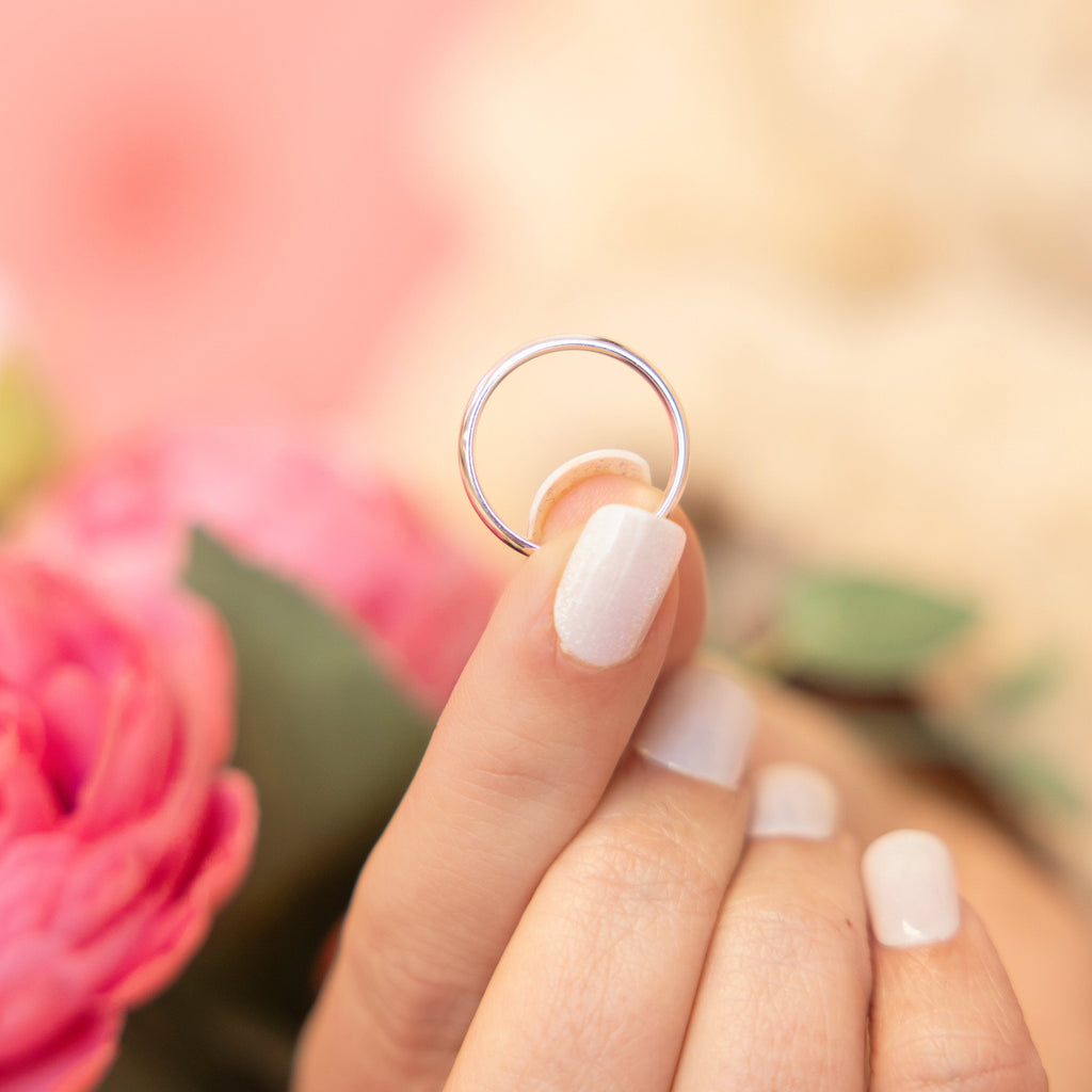 Beth Silver Band Ring - Simply Beautiful and Stackable