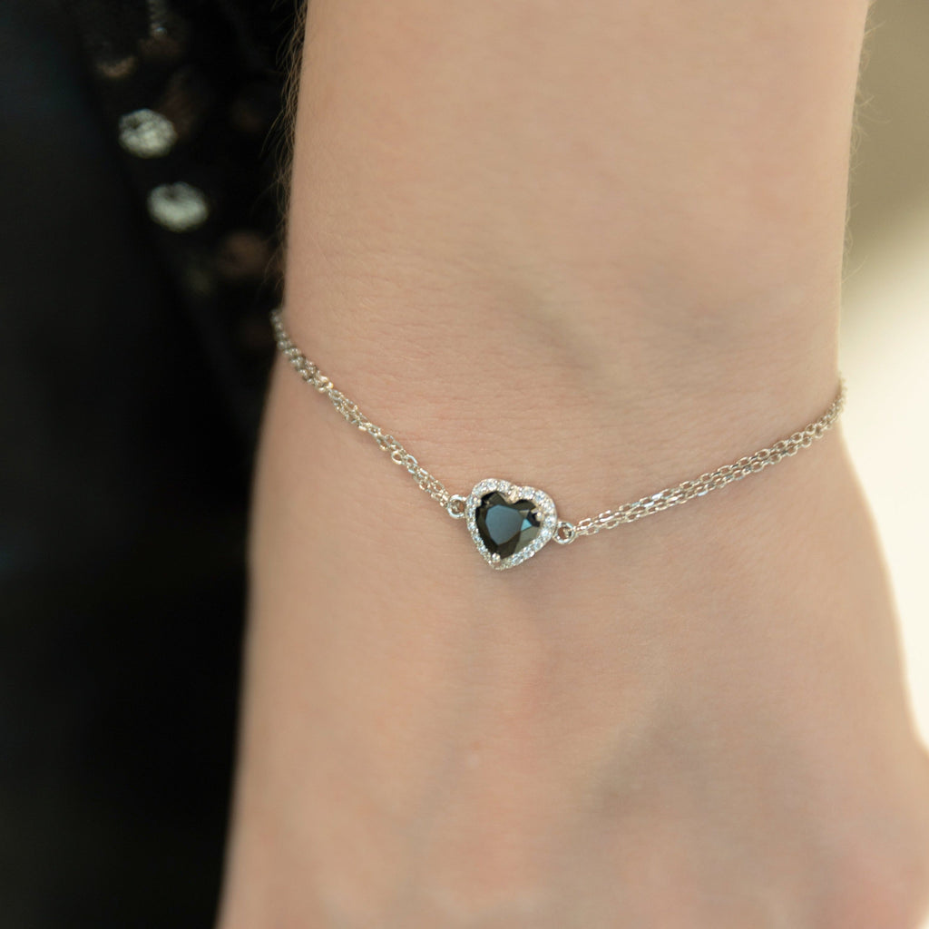 Black Heart Bracelet