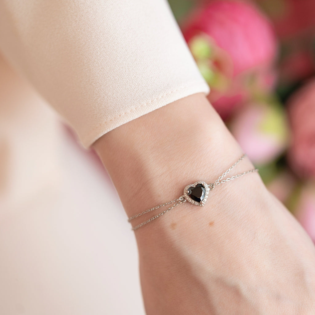 Black Heart Bracelet