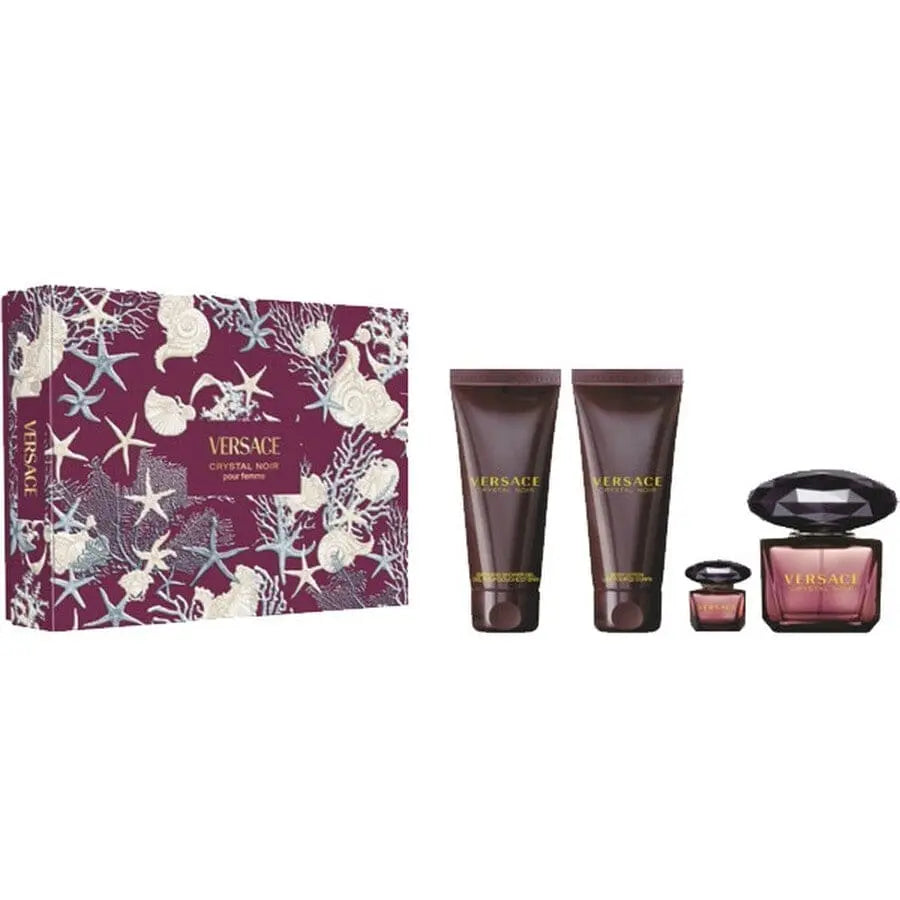 Crystal Noir By Versace For Women 4Pcs Set EDP Spray
