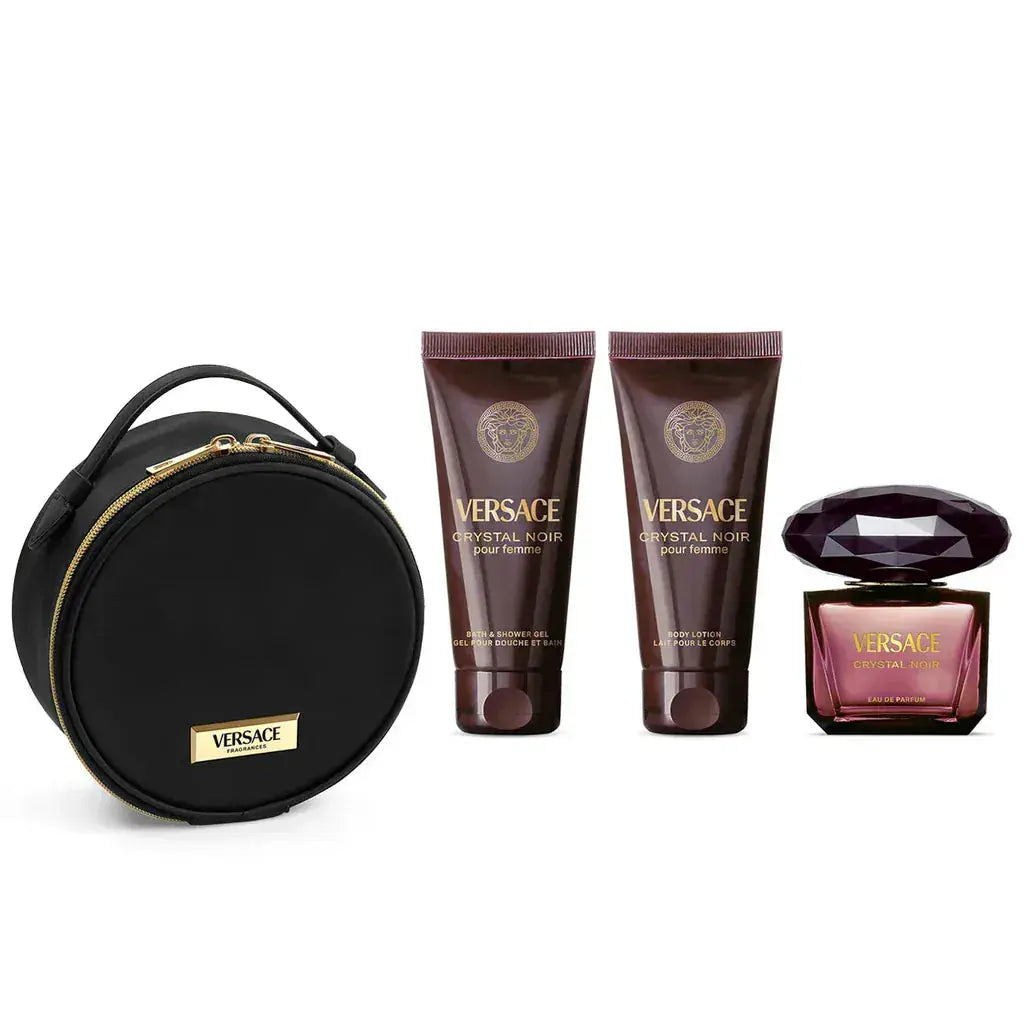 Crystal Noir By Versace For Women 4Pcs Set EDP Spray