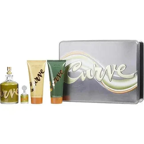 Curve By Liz Claiborne For Men 4Pcs Set EDC Spray