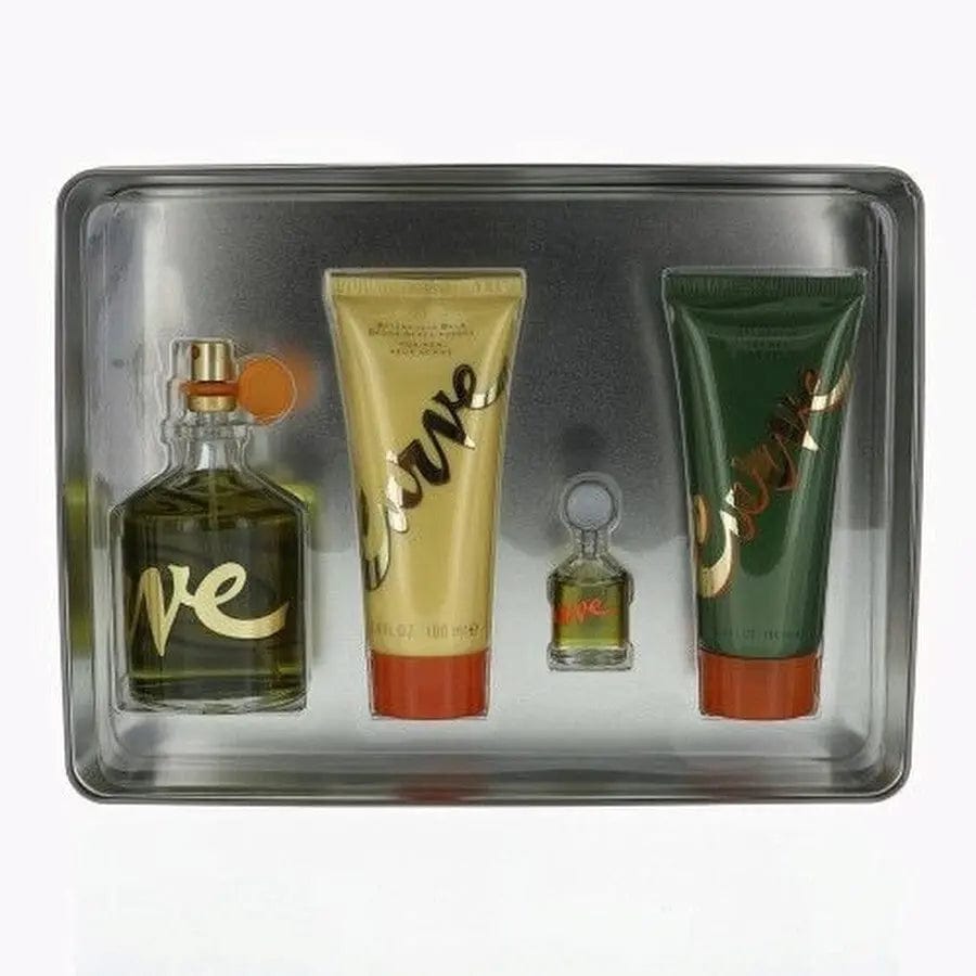Curve By Liz Claiborne For Men 4Pcs Set EDC Spray
