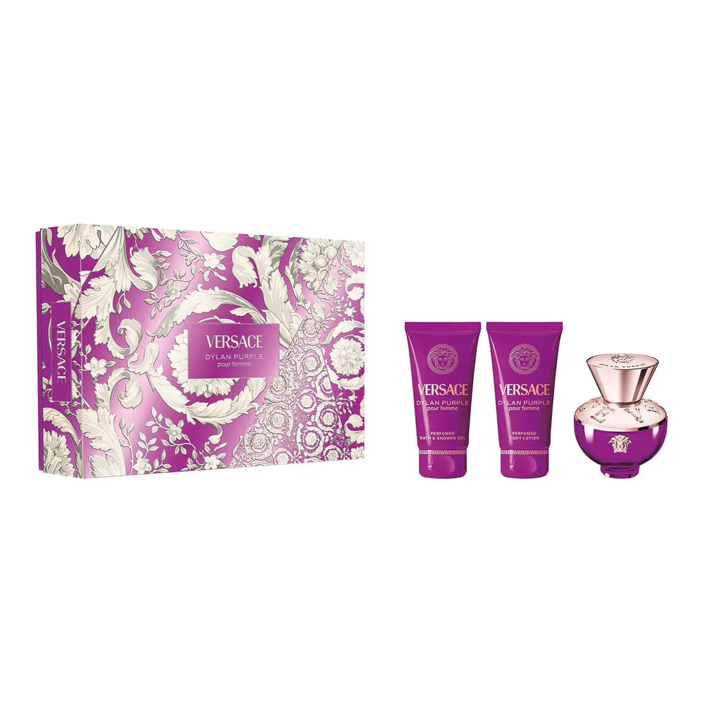 Dylan Purple By Versace For Women 3Pcs Set EDP Spray (1.7oz)